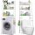  BADEZIMMER-REGALSCHRANK 3 REGALE REGAL STEHT ÜBER DEM WC-WC-SCHRANK