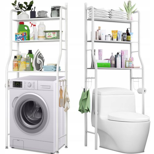 BADEZIMMER-REGALSCHRANK 3 REGALE REGAL STEHT ÜBER DEM WC-WC-SCHRANK