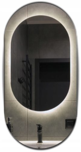  LED-SPIEGEL 50x120 OVAL BELEUCHTETES BADEZIMMER LED PREMIUM