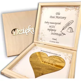    GESCHENK ZUM JAHRESENDE FÜR LEHRER PÄDAGOGISCHES DANKESCHÖN 3D-HERZ