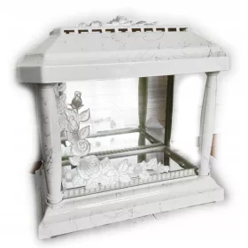  GROSSER SPIEGEL, WEISSES PANTHEON-ROSE-GRAB-GRAB-CITTER