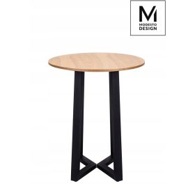  King Home runder Tisch 60 x 60 x 72 cm schwarz