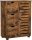  Songmics Vasagle Kleiderschrank 60 x 80 x 30 cm, Brauntöne mit Schublade