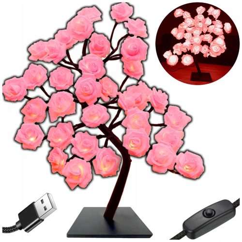  YoloDiem Nachttischlampe, Roségold