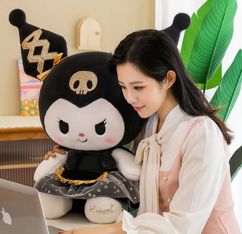  GROSSES MASKOTTCHEN KUROMI KATZE, PLÜSCH, PLÜSCHSPIELZEUG, CREWMATE BÄR, 70 cm