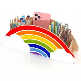  Multifunktionaler Regenbogen-Schreibtisch-Organizer