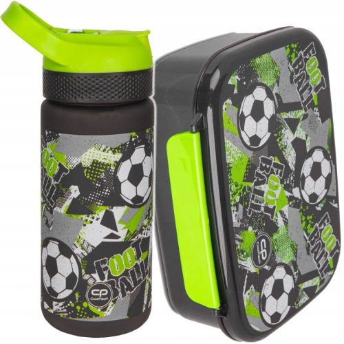  COOLPACK-WASSERFLASCHE 420 ml LET'S GOL + CoolPack-Lunchbeutel 765 ml
