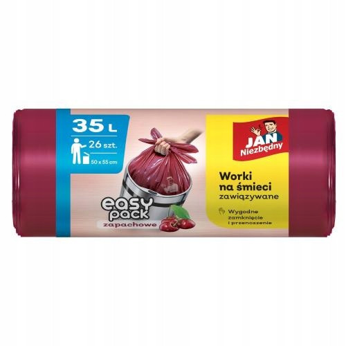  JAN NIEZBĘDNY MÜLLSÄCKE 3X FLEX 60L + 2X EASY PACK 35L CHERRY 82 ST.