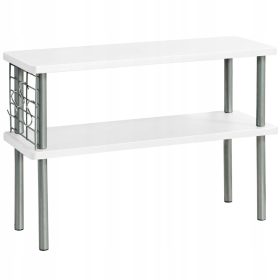    KÜCHENREGAL FÜR GEWÜRZE AUF EINER WEISSEN ARBEITSPLATTE + HAKEN