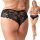 VOLLSTÄNDIGER SPITZEN-TANGA mit hoher Taille PLUS SIZE phenome BLACK 42/44