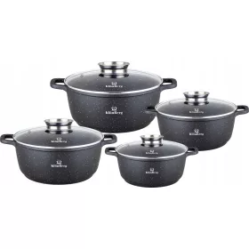  KlonBerg PREMIUM Aluminium-Töpfe-Set, 8-tlg.