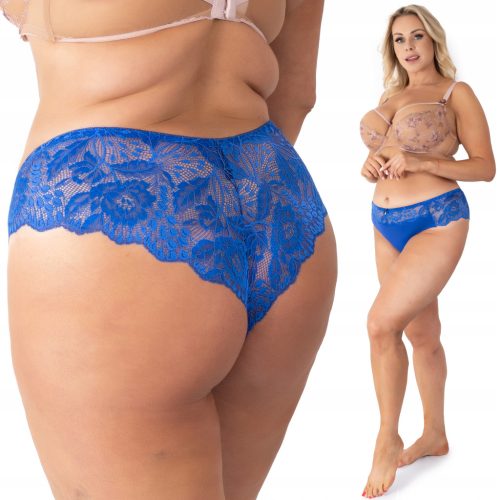  FULL LACE Tanga mit hoher Taille PLUS SIZE Phenome COBALT 42/44