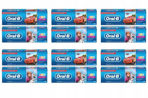  Oral-B Kids Zahnpasta für Kinder 12x75 ml Frozen&Cars