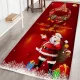  Rutschfester Teppich mit 3D-Weihnachtsdruck für Wohnzimmer, Küche,