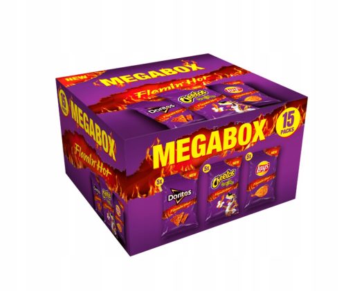 Exklusives Snackpaket von Flamin' Hot: Doritos, Cheetos & Lay's in scharfer Edition