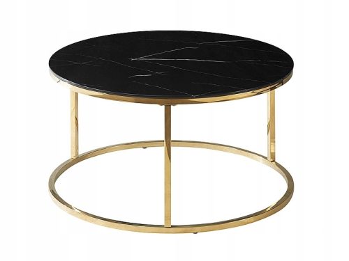  Signalbank, BÄNKE, rund, 80 x 80 x 45 cm, gold
