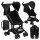  MoMi GRACE Kinderwagen mit Rucksack, schwarz
