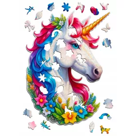    Puzzle Drewniane dla Dzieci Dorosłych PUZZLED Premium JEDNOROŻEC 260 EL.