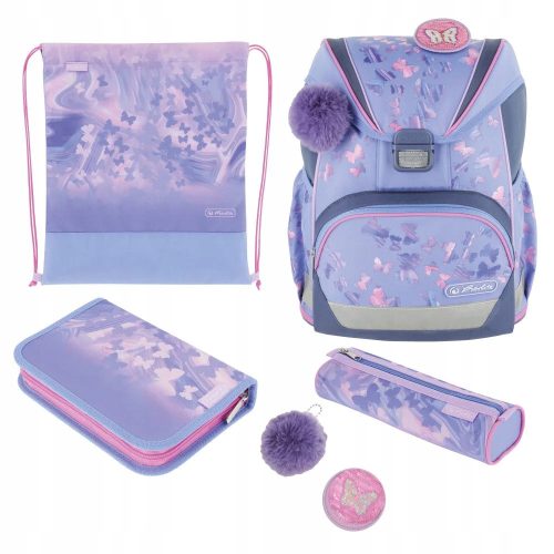  Schulset Schulranzen Rucksack mit Ausrüstung Mäppchen Sack 15l Ultraleicht