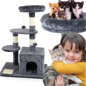    Niedriger Kratzbaum, Kratzbaum, Turm Be-active.pl 61 - 100 cm