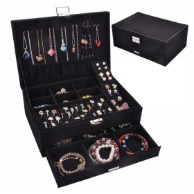    Schatulle, Organizer, Schmuckkästchen, Koffer mit großem Fassungsvermögen