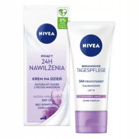    Nivea Feuchtigkeitsspendende, beruhigende Gesichtscreme 15 LSF für den Tag, 50 ml