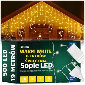  Lichtvorhang Zolta Eiszapfen 301 - 500 Lichter