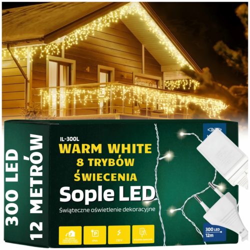 Lichtvorhang Zolta Eiszapfen 201 - 300 Lichter