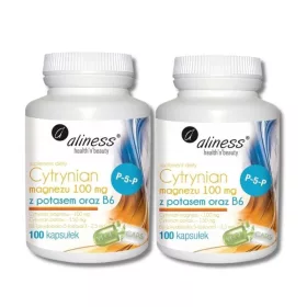   Aliness Magnesiumcitrat mit Kalium und Vitamin B6 - Doppelpack für ganzheitliche Gesundheit