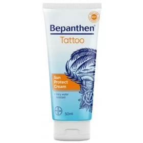   Bepanthen® Tattoo Sonnenschutzcreme SPF 50+ - Optimaler UV-Schutz für Tätowierte Haut