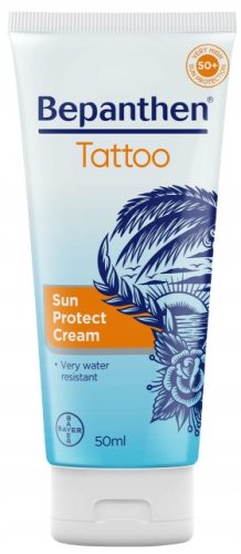 Bepanthen® Tattoo Sonnenschutzcreme SPF 50+ - Optimaler UV-Schutz für Tätowierte Haut
