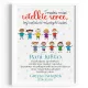 DANKE AN IHRE TANTE AUS DEM KINDERGARTEN – POSTER MIT RAHMEN – GESCHENK