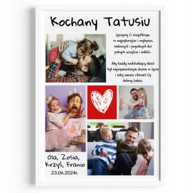  Geschenk zum MUTTERTAG, DADDY-Poster mit Foto, A4-RAHMEN