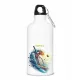  Eine Wasserflasche mit Namen, ein Geschenk für einen Tennisspieler beim Training