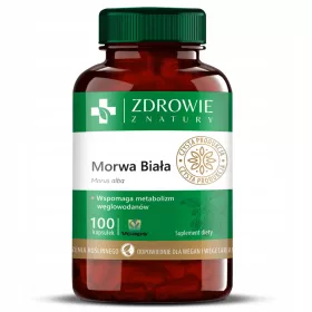   Morwa Biała Kapseln - Natürliches Nahrungsergänzungsmittel, 100 Stück