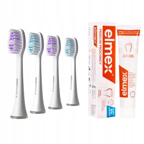  Seysso Carbon Basic White Zahnbürstenköpfe Ersatz + Elmex