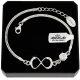  DAMEN-SILBER-INFINITY-ARMBAND MIT ZIRKONIA ALS GESCHENK MIT GRAVUR