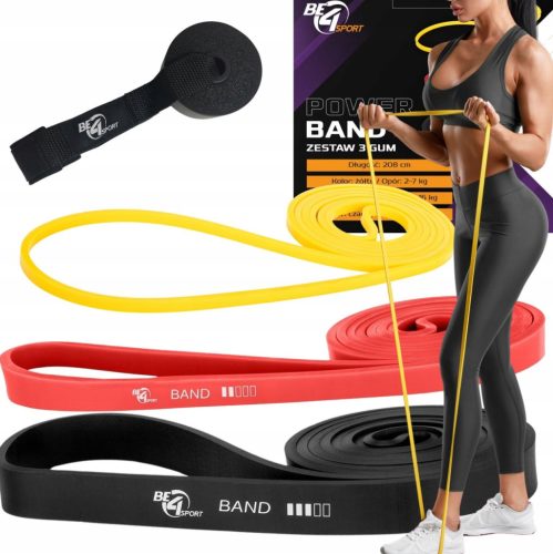  SET MIT 3 POWER BAND WIDERSTANDSLEITUNGEN 2–23 kg Be4S