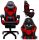  DUNMOON 8979 Gaming-Stuhl, schwarzes und rotes Kunstleder