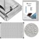 Vielseitige Abdeckplane Springos® 4x8m, 210GSM mit UV-Schutz und Aluminiumösen - Grau