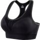  Rückenfreier Yoga-Trainings-Sport-BH für Damen, Schwarz XXL