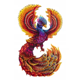    Holzpuzzle für Erwachsene 300 Teile Premium Bunte Feniks 31x32