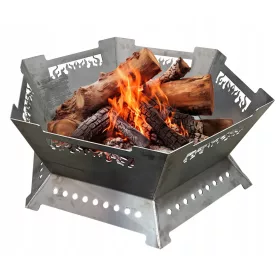    Garten Feuerstelle XXL groß 104cm für Lagerfeuer Grill Kessel Stahl