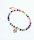  Armband Bunte Glasperlen, Gold, Hand der Fatima, Herz