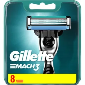    8x ORIGINAL KLINGENKARTUSCHEN FÜR GILLETTE MACH3 MACH 3 RASIERKLINGEN