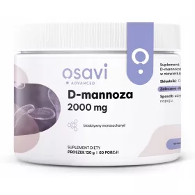   OSAVI D-Mannose Pulver 2000mg - Unterstützung für die Harnwege, Vegan, 120g