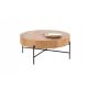  Halmar Brooklyn Couchtisch, rund, 80 x 80 x 37 cm, Natureiche