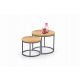  Halmar OREO Couchtisch, rund, 53 x 53 x 45 cm, goldene Eiche