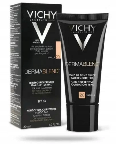 Vichy Dermablend Korrektur-Fluid Nr. 20 mit Langzeitwirkung, 30 ml