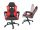  Genesis Nitro 330 Gaming-Stuhl, schwarzes und rotes Öko-Leder